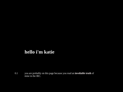 Screenshot of ~katie