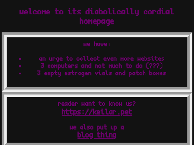 Screenshot of ~keilar