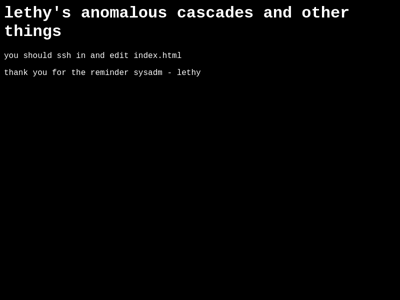 Screenshot of ~lethy
