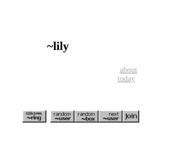 Screenshot of ~lily