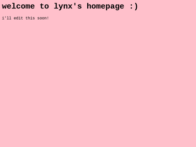 Screenshot of ~lynx