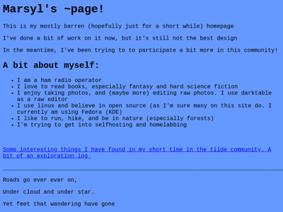 Screenshot of ~marsyl