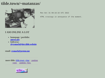 Screenshot of ~matanzas