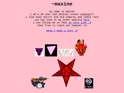 Screenshot of ~maxine