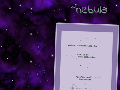 Screenshot of ~nebula