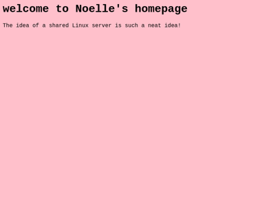 Screenshot of ~noelle