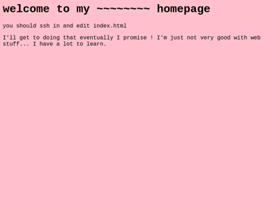 Screenshot of ~pigeonsownme