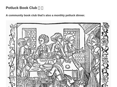 Screenshot of ~potluck