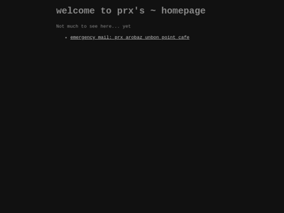Screenshot of ~prx