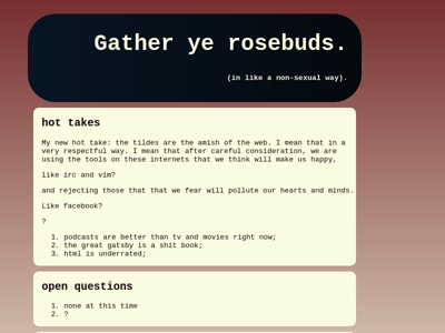 Screenshot of ~robbymeals