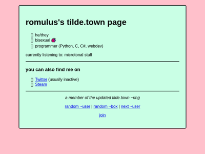 Screenshot of ~romulus