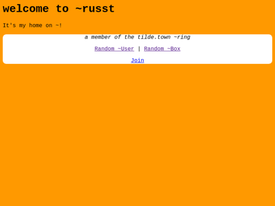 Screenshot of ~russt
