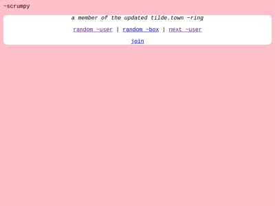 Screenshot of ~scrumpy