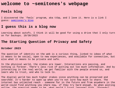 Screenshot of ~semitones