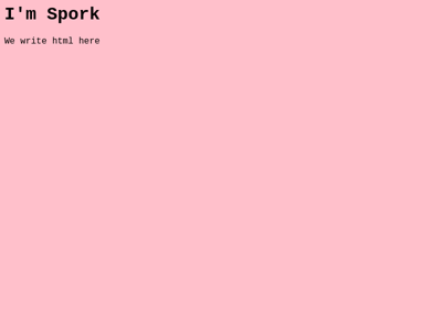 Screenshot of ~spork