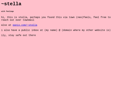 Screenshot of ~stella