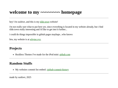 Screenshot of ~sushi