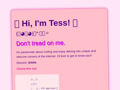 Screenshot of ~tess