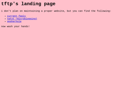 Screenshot of ~tftp