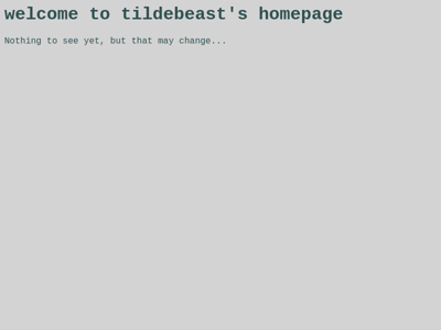 Screenshot of ~tildebeast