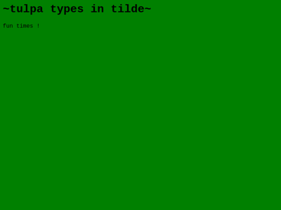 Screenshot of ~tulpa