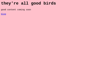 Screenshot of ~veryroundbird