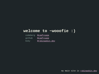 Screenshot of ~wooofie