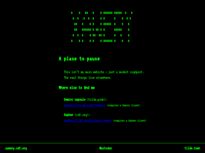 Screenshot of ~xawery