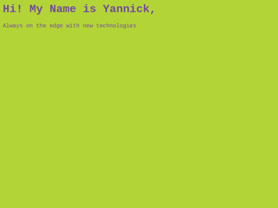 Screenshot of ~yannick