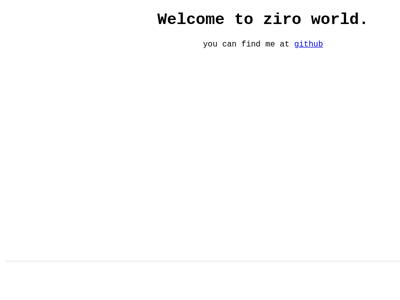 Screenshot of ~ziro