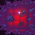 A tesselated red and purple picture